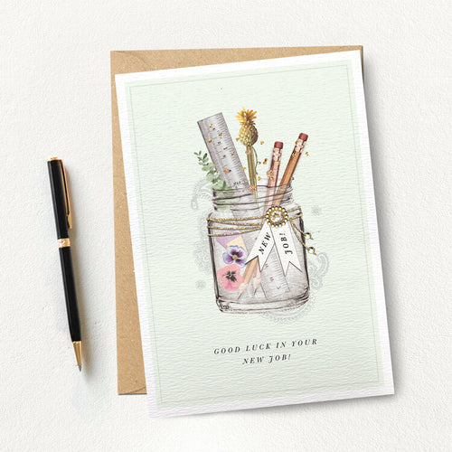 Good Luck - New Job card 