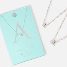 Load image into Gallery viewer, Silver Plated initial necklace 
