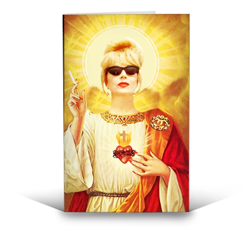 Patsy Patron Saint of Fab - Greetings Card