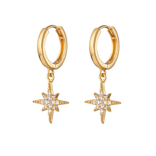 Starburst Earrings - Silver or Gold