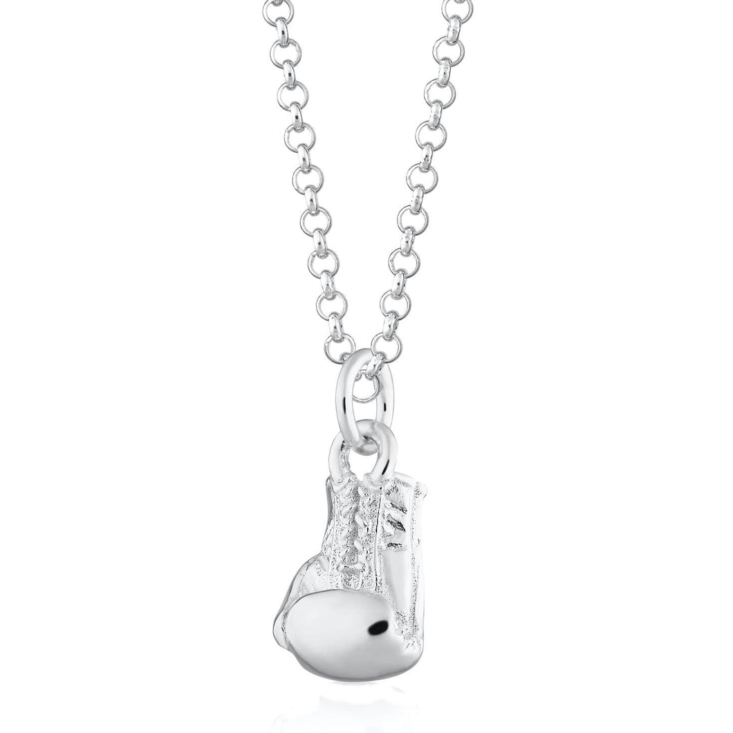 Scream Pretty Boxing Glove Necklace Silver