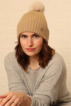 Load image into Gallery viewer, Star Detail Pom Pom Hat - available in 7 colours
