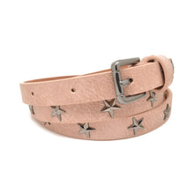 Load image into Gallery viewer, Star Studded Slim Belt - Pink 
