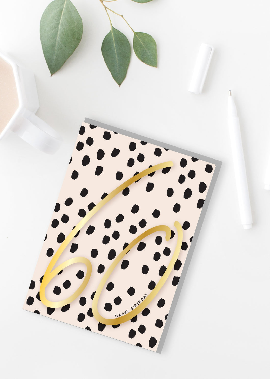 Tres Paper 60th Birthday Card