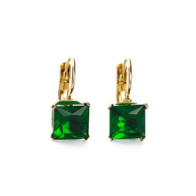 Load image into Gallery viewer, 4 Claw Princess Cut Earrings - 5 colours
