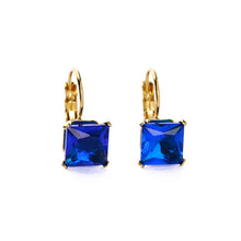 Load image into Gallery viewer, 4 Claw Princess Cut Earrings - 5 colours
