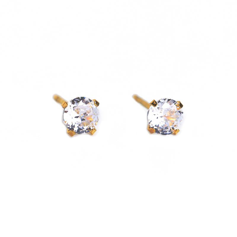 Crystal Stud Earrings - 4 colours