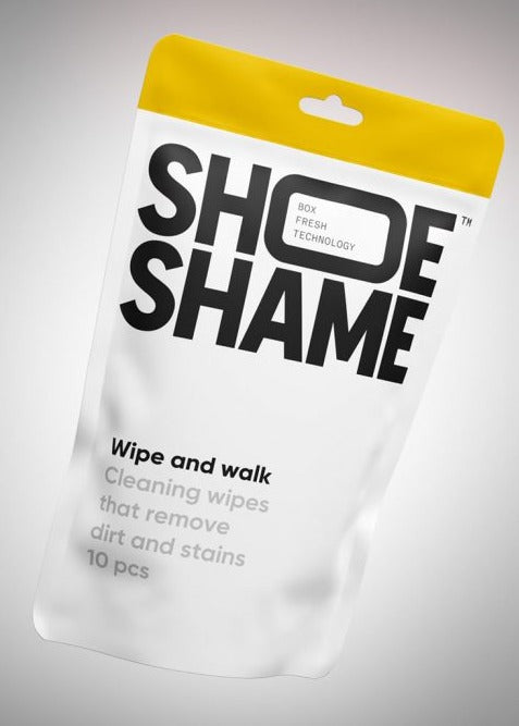 Shoe Shame 'Wipe and Walk' Cleaning Wipes