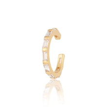 Load image into Gallery viewer, Baguette Single Ear Cuff - Silver or Gold

