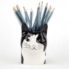 Load image into Gallery viewer, Quail Cat Pencil Pot - Barney
