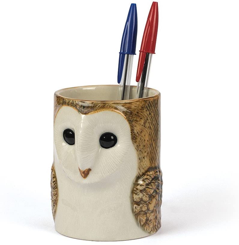 Quail Barn Owl Pencil Pot