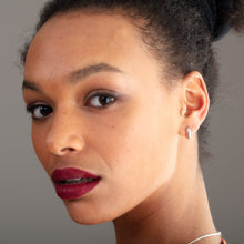 Load image into Gallery viewer, Sterling Silver Chunky Huggie Hoop Earrings
