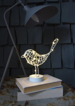 White robin table light 