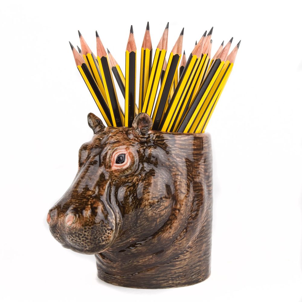Quail Hippo Pencil Pot