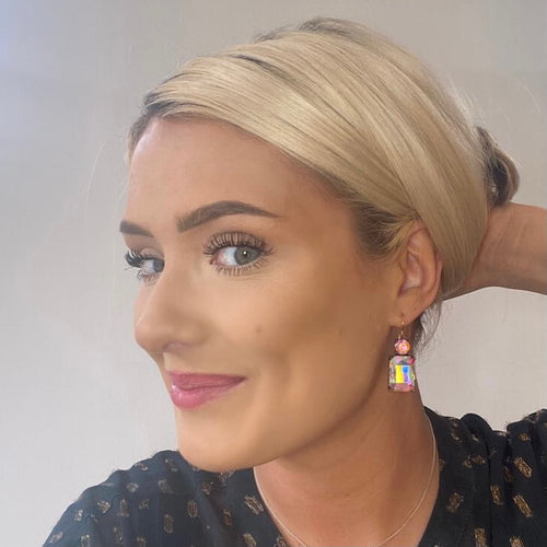 Cut Gem Drop Earrings - Kaleidoscope