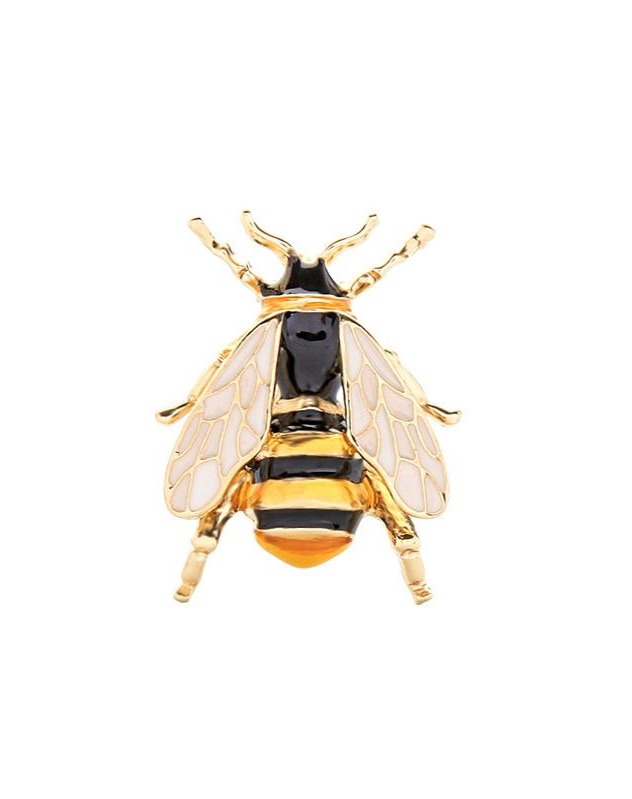 Enamel Bee Brooch
