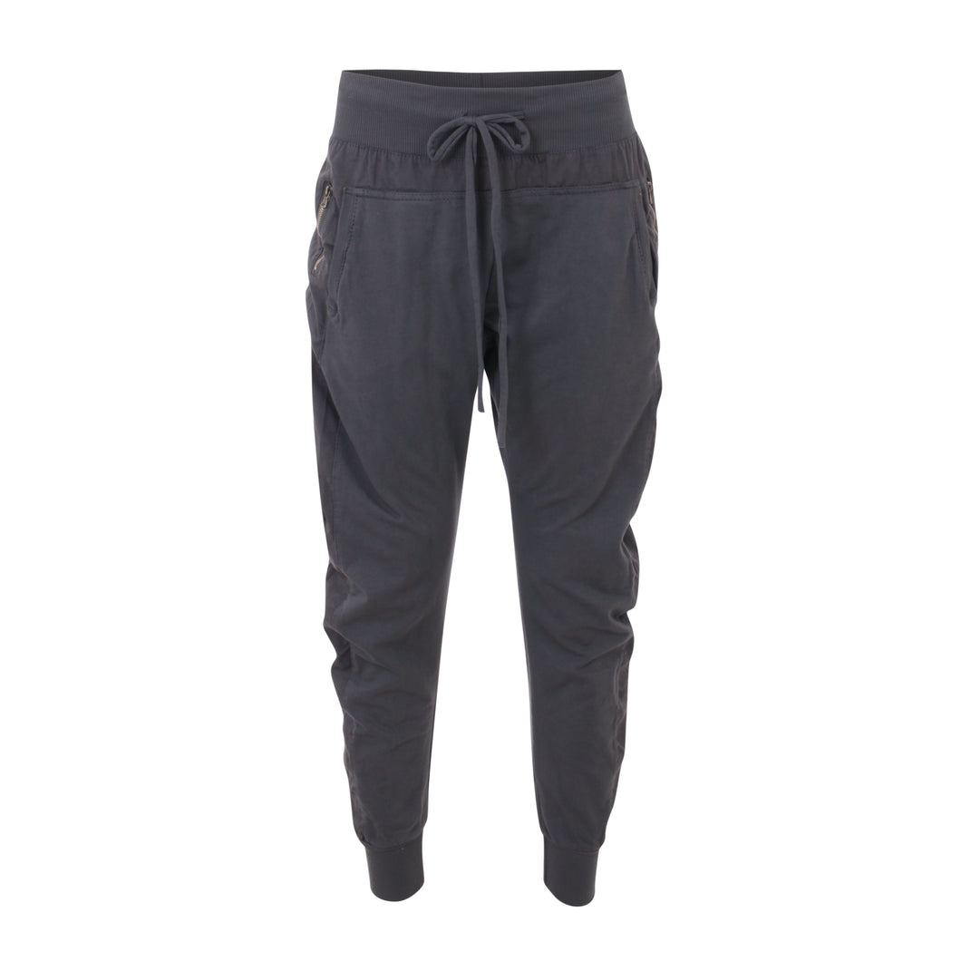 Smart casual track pants with zip and tie features