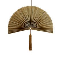 Load image into Gallery viewer, Copper wall hanging interior bamboo fan

