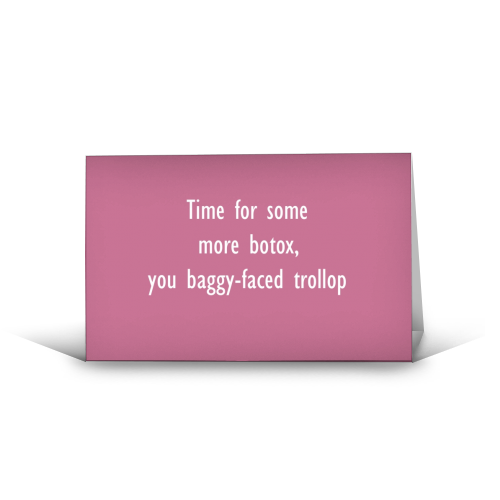 Time For Botox Greetings Card