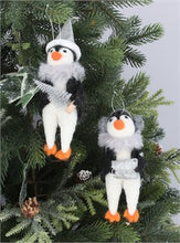 Load image into Gallery viewer, Penguin with Black Coat  Christmas Decoration - 2 variants
