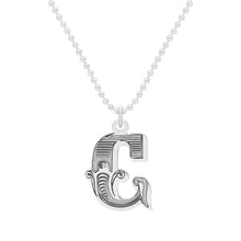 Load image into Gallery viewer, Carter Gore Silver Pendant ‘C’ - 3 sizes available
