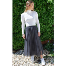 Load image into Gallery viewer, Layered Tulle Skirt - Charcoal
