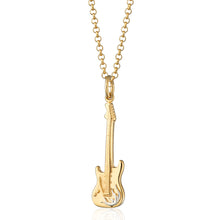 Load image into Gallery viewer, Scream Pretty Electric Guitar Necklace Gold
