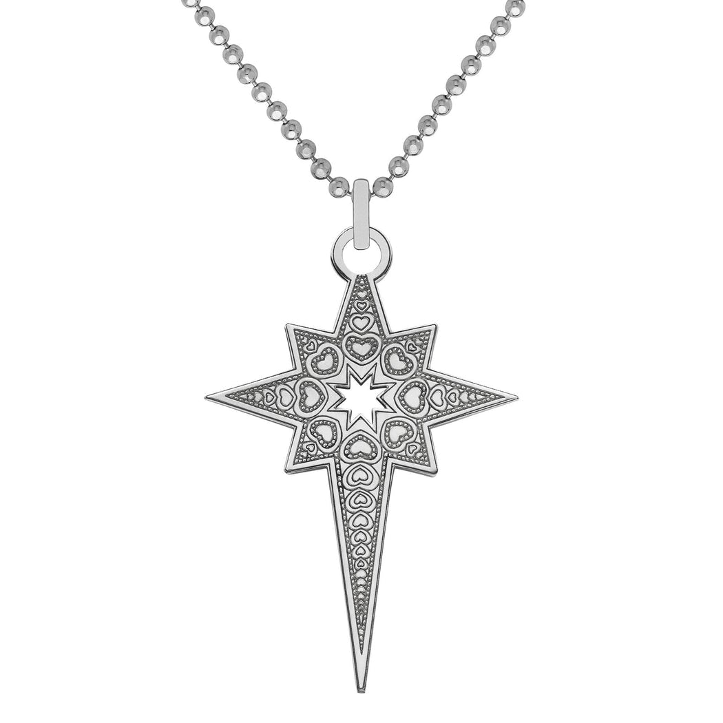 Carter Gore Silver Pendant North Star