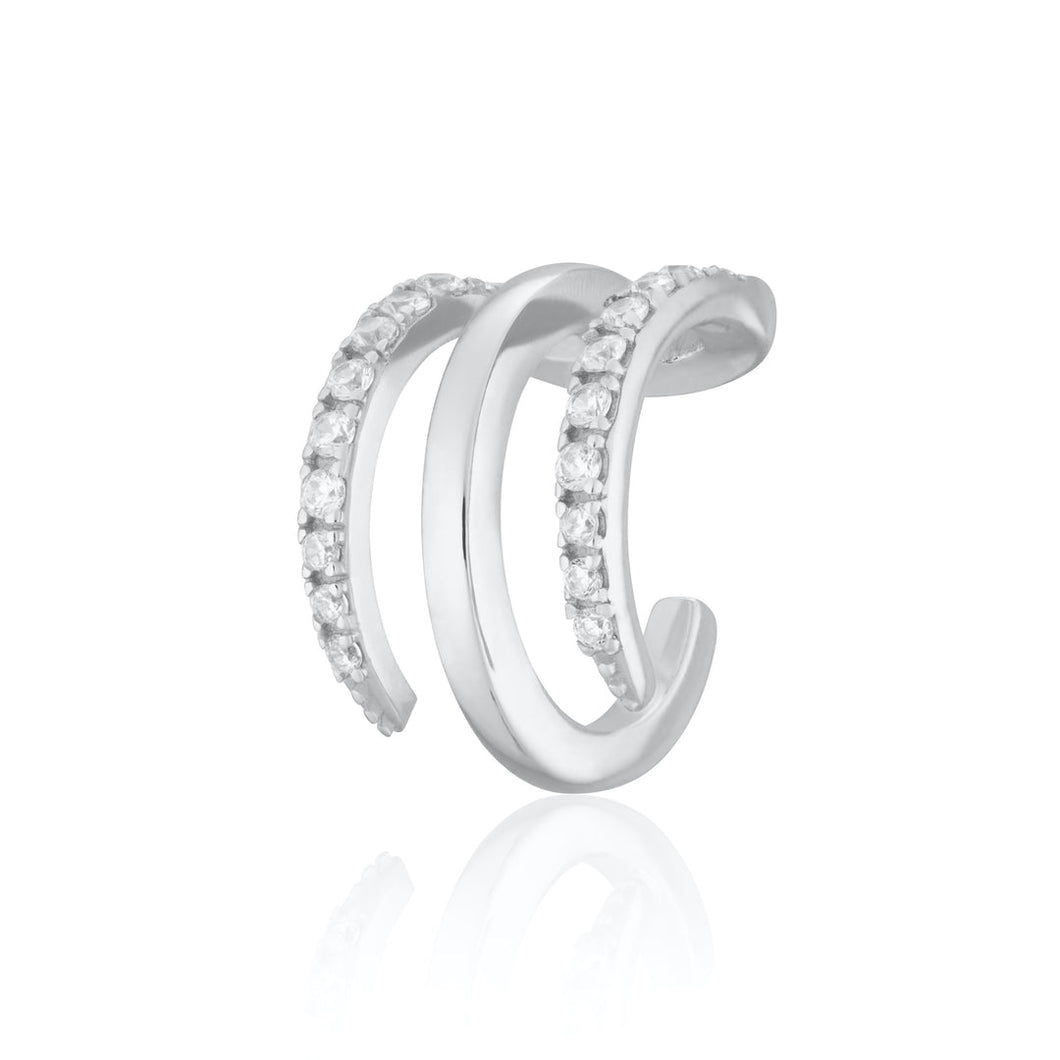 Scream Pretty Triple Claw Single Ear Cuff - Gold & Silver