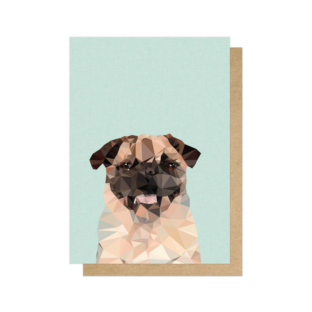 Pug - Greeting Card