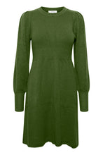 Load image into Gallery viewer, B Young Nonina Rib Jumper Dress - Black &amp; Green
