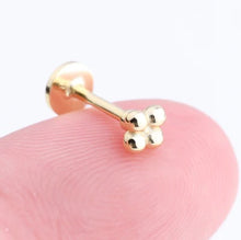 Load image into Gallery viewer, Cartilage Cartel Solderdot Labret - Gold &amp; Silver
