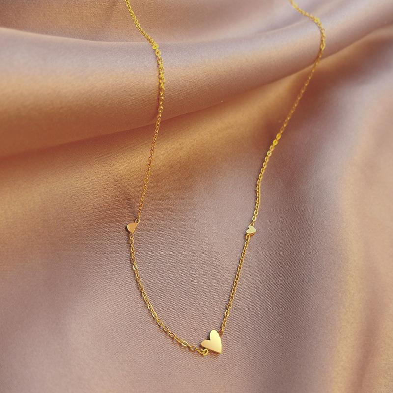 Triple Mini Heart Necklace