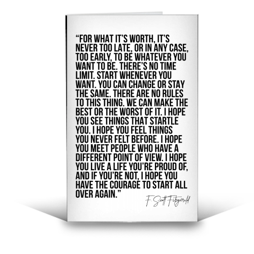 For What It's Worth - Greeting Card