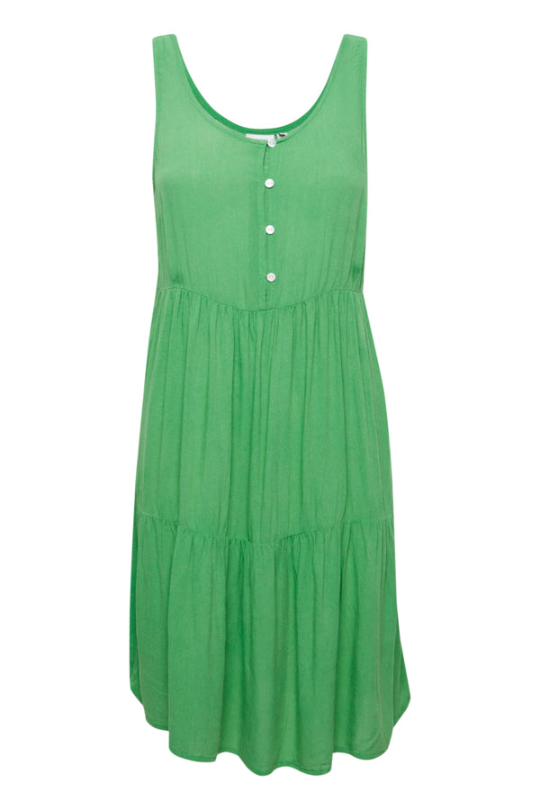 ICHI Button Front Short Dress - 2 Colours