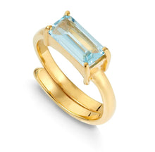 Load image into Gallery viewer, SVP Nirvana Blue Topaz Adjustable Ring

