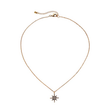 Load image into Gallery viewer, Crystal Star Necklace - Antique Gold / Silver
