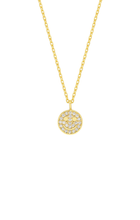 Load image into Gallery viewer, Estella Bartlett Pave Smiley Necklace - Gold Plated
