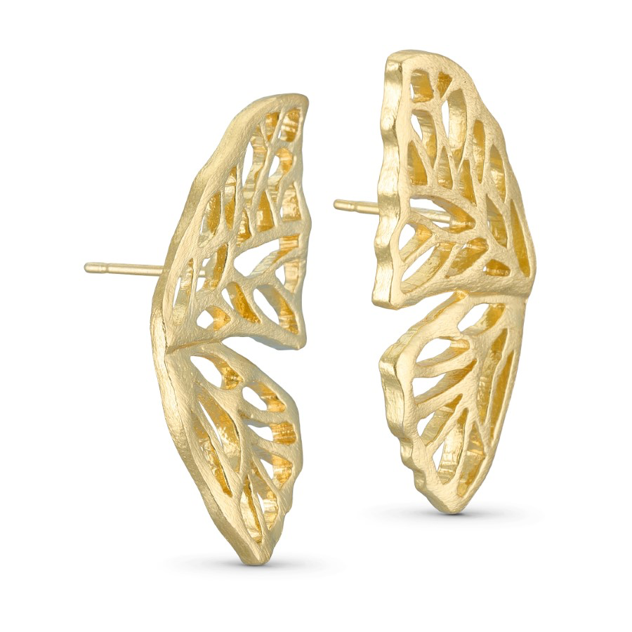 Pure by Nat Butterfly Earrings - Gold & Silver