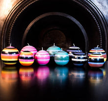 Load image into Gallery viewer, Large Striped Ball Candle
