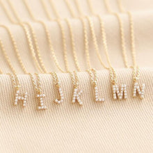 Load image into Gallery viewer, Lisa Angel Gold Pearl Initial Necklace
