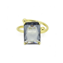 Load image into Gallery viewer, Faceted Gem Adjustable Ring
