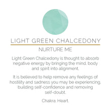 Load image into Gallery viewer, SVP Audie Light Green Chalcedony Adjustable Ring
