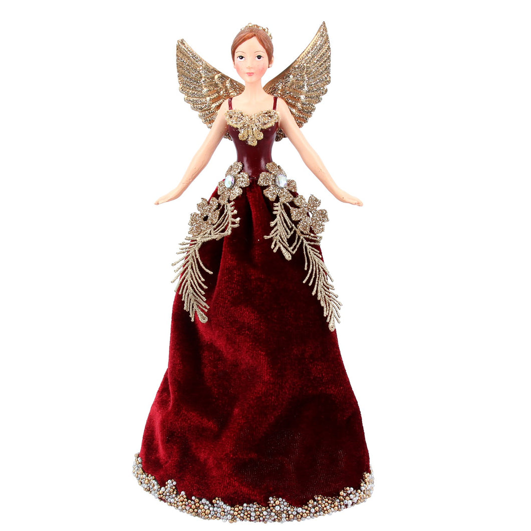 Lux Velvet Angel Tree Topper