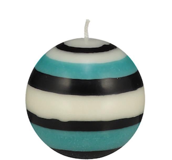 Small Striped Ball Candle