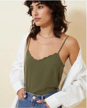 Load image into Gallery viewer, Grace &amp; Mila Ghost Scalloped Cami Top
