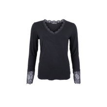 Load image into Gallery viewer, Black Colour DK Hallie Top
