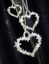 Load image into Gallery viewer, Carter Gore Silver Pendant Star Heart
