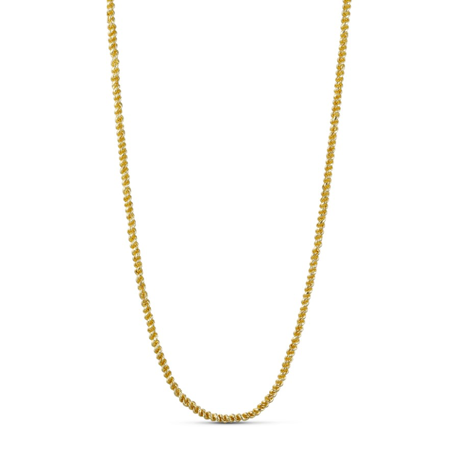 Pure by Nat Short Twisted Chain Necklace - Gold & Silver