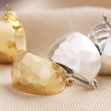 Load image into Gallery viewer, Lisa Angel Wide Hammered Hoops - Gold &amp; Silver
